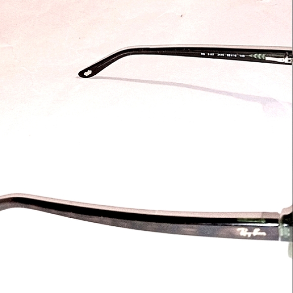 RAY BAN Unisex Vintage Eyeglasses Frames RB 5187 2445 Tortoise/Green - Picture 8 of 10